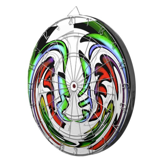 Abstract gezicht Hakuna Matata Art Print Dartbord (Voorkant Rechts)