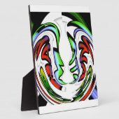 Abstract gezicht Hakuna Matata Art Print Fotoplaat (Zijkant)