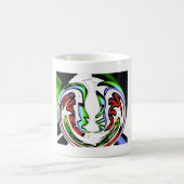 Abstract gezicht Hakuna Matata Art Print Koffiemok (Center)