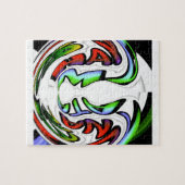 Abstract gezicht Hakuna Matata Art Print Legpuzzel (Horizontaal)