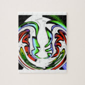 Abstract gezicht Hakuna Matata Art Print Legpuzzel (Verticaal)