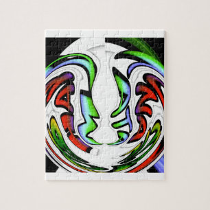 Abstract gezicht Hakuna Matata Art Print Legpuzzel