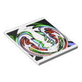 Abstract gezicht Hakuna Matata Art Print Notitieblok (Schuin)