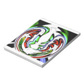 Abstract gezicht Hakuna Matata Art Print Notitieblok (Linkerzijde)