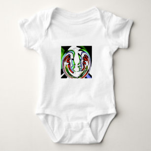 Abstract gezicht Hakuna Matata Art Print Romper