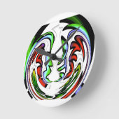 Abstract gezicht Hakuna Matata Art Print Ronde Klok (Hoek)