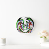 Abstract gezicht Hakuna Matata Art Print Ronde Klok (Huis)