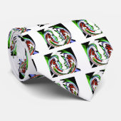 Abstract gezicht Hakuna Matata Art Print Stropdas (Opgerold)