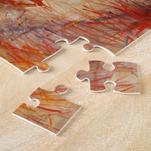 Abstract gezicht legpuzzel (Zijkant)
