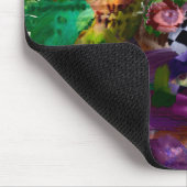 Abstract gezicht met symbolen muismat (Hoek)