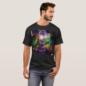 Abstract gezicht met symbolen t-shirt (Voorkant volledig)
