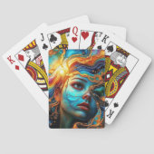 Abstract gezicht pokerkaarten (Achterkant)