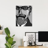 Abstract gezicht poster (Thuiskantoor)