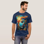 Abstract gezicht t-shirt (Voorkant volledig)
