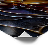 Abstract gezicht van de vrouw close-up perfect poster (Hoek)