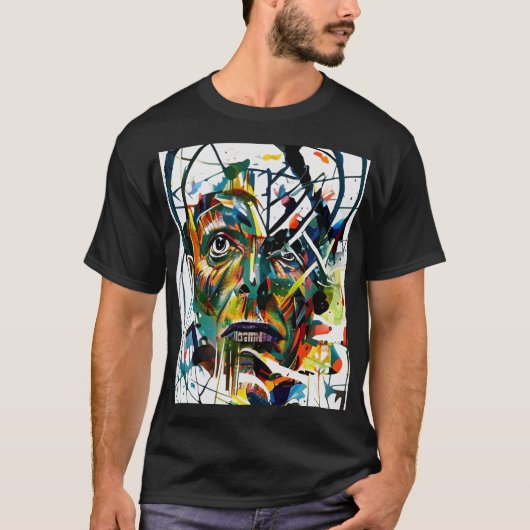 Abstract gezicht van een vreemdeling t-shirt (Voorkant)
