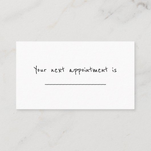 Abstract gezicht visitekaartje (Achterkant)