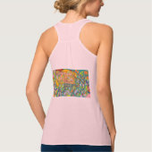 abstract gezicht vrolijk tanktop (Achterkant)