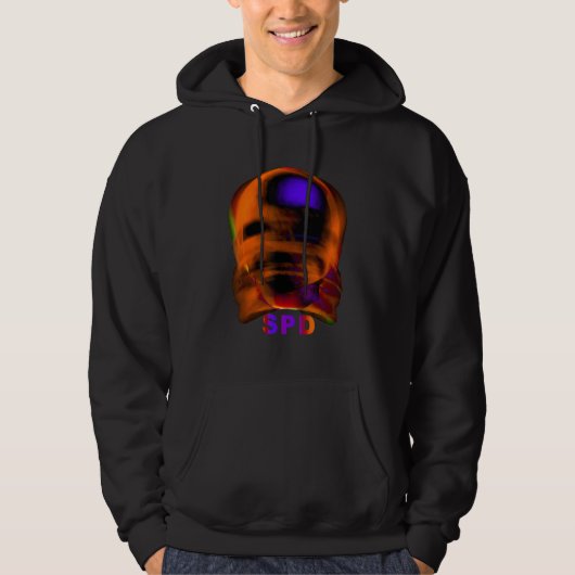 Abstract Gezichtontwerp Hoodie (Voorkant)