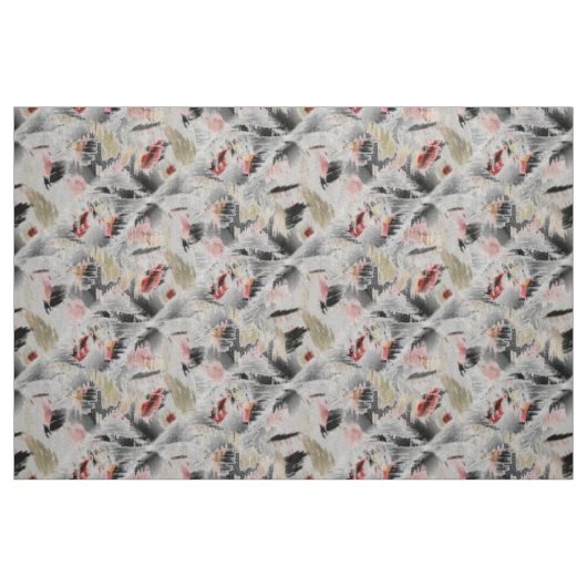Abstract gezichtsontwerp I (groot afdrukken) Stof (Fat Quarter)