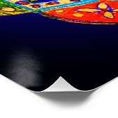 Abstract gezichtsvermogen perfect poster (Hoek)