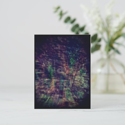 Abstract Ghost-teken en -structuur Briefkaart (Staand voorkant)