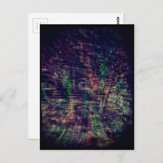 Abstract Ghost-teken en -structuur Briefkaart (Voorkant / Achterkant)