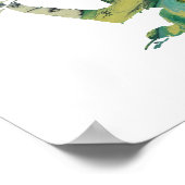 Abstract Gibbon silhouet Poster (Hoek)