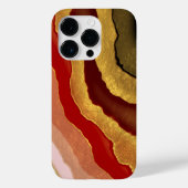Abstract Gilded Agate Case-Mate iPhone Case (Achterkant)