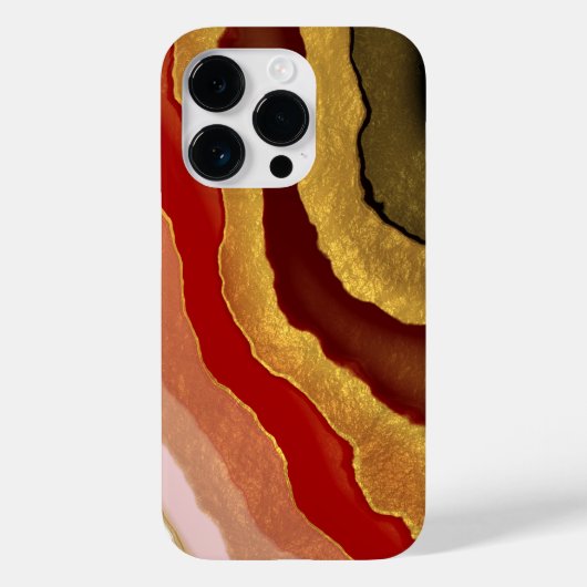 Abstract Gilded Agate Case-Mate iPhone Case (Achterkant)