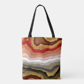 Abstract Gilded Agate Tote Bag (Achterkant)