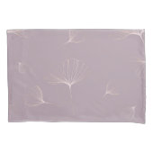 Abstract Ginkgo Biloba Botanisch Roos Gold Kussensloop (Voorkant)