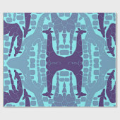 Abstract Giraffe Patroon Cadeaupapier (Vlak)