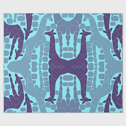 Abstract Giraffe Patroon Cadeaupapier (Vlak)