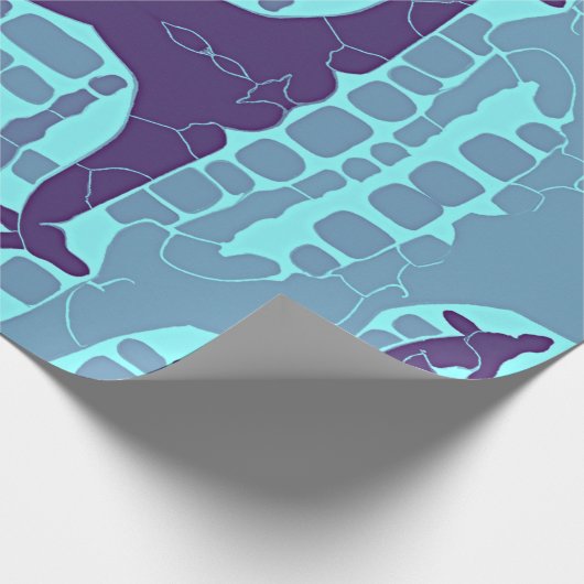 Abstract Giraffe Patroon Cadeaupapier (Hoek)