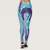 Abstract Giraffe Patroon Leggings (Achterkant)