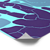 Abstract Giraffe Patroon Poster (Hoek)