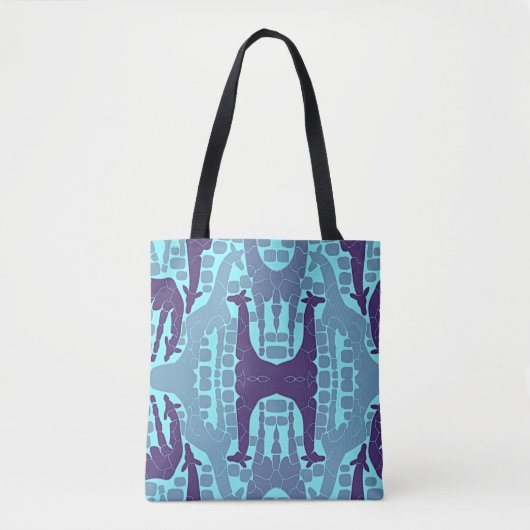 Abstract Giraffe Patroon Tote Bag (Voorkant)