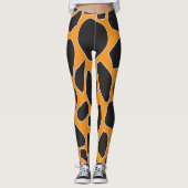 Abstract giraffepatroon leggings (Voorkant)
