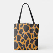 Abstract giraffepatroon tote bag (Achterkant)