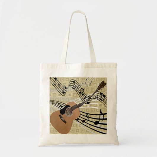 Abstract gitaarTas Tote Bag (Voorkant)