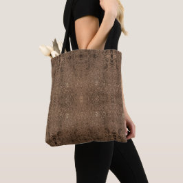 Abstract glans bruin licht mooie samples tote bag