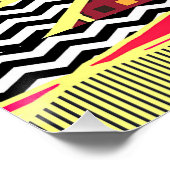 Abstract Glanzend Landschap Poster (Hoek)