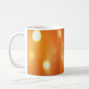 abstract glanzend oranje achtergrond abstract, kun koffiemok