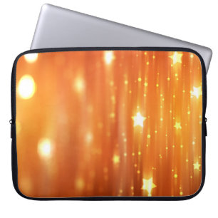 abstract glanzend oranje achtergrond abstract, kun laptop sleeve