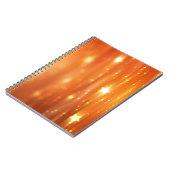abstract glanzend oranje achtergrond abstract, kun notitieboek (Linkerzijde)