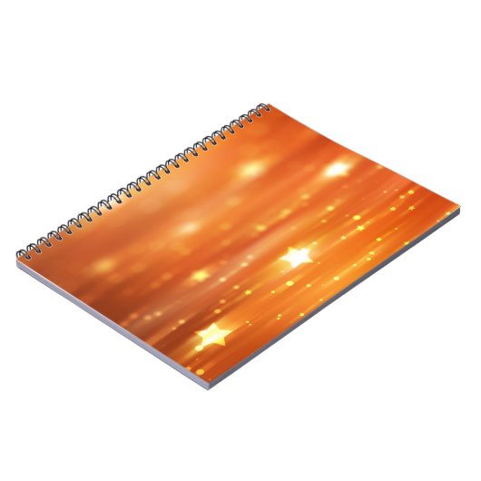 abstract glanzend oranje achtergrond abstract, kun notitieboek (Linkerzijde)
