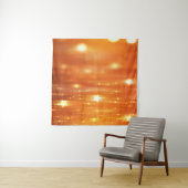 abstract glanzend oranje achtergrond abstract, kun wandkleed (In Situ (horizontaal))
