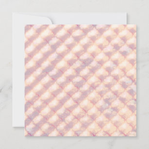 Abstract glanzend pastelkleurig vierlobbig patroon bedankkaart