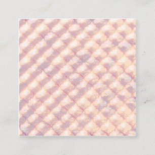 Abstract glanzend pastelkleurig vierlobbig patroon vierkante visitekaartje